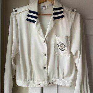 Nautical-themed blouse, size M